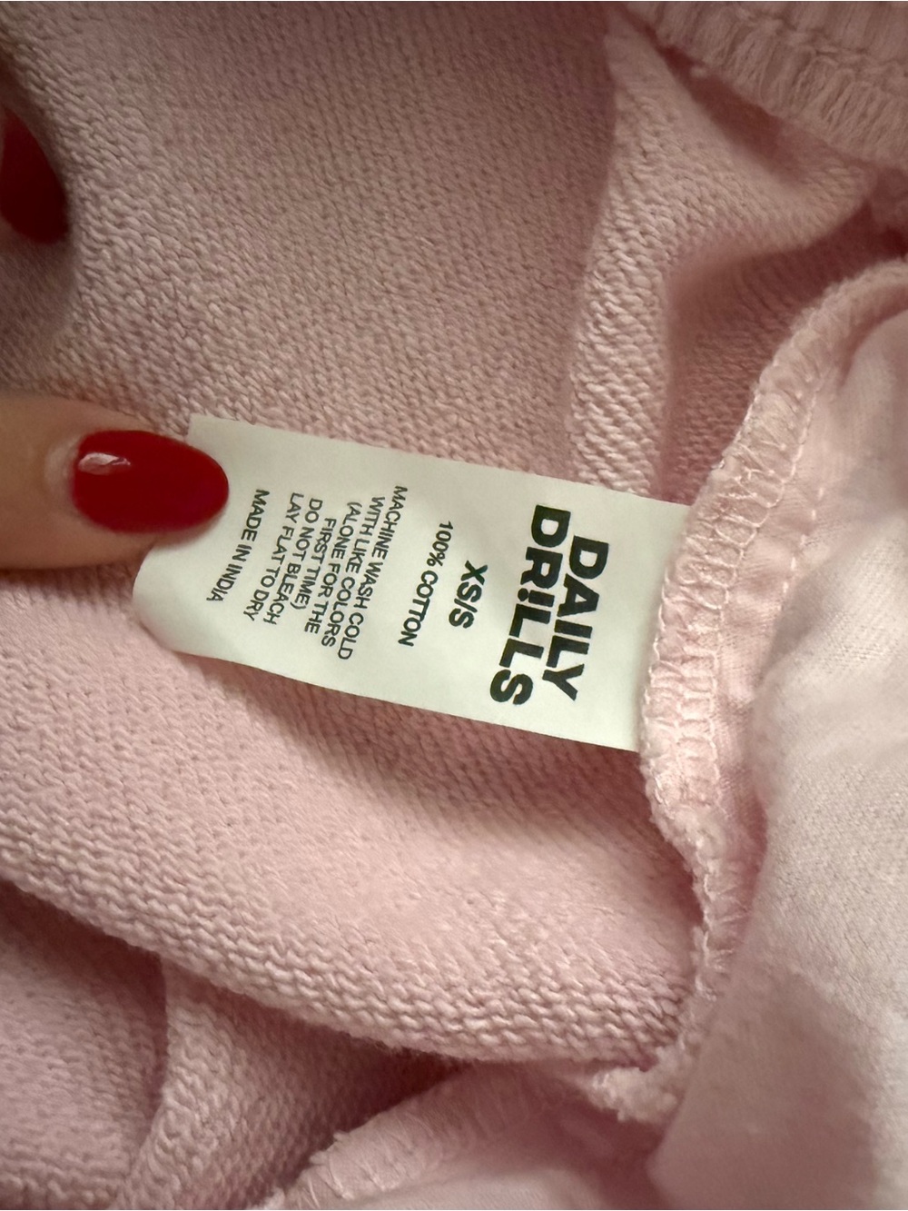 Daily Drills Pastel Pink Cozy Shorts - Picture 3 of 3